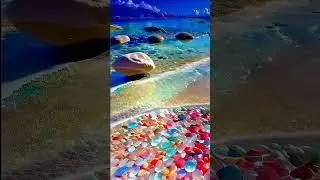 Surreal the Enigmatic Glass Pebble Beach and  Icelandic Wonders | GlobeXplorer Shorts #shorts #facts