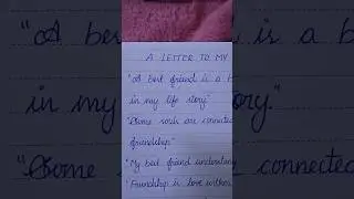 Writing Heartfelt Friendship Quotes 💌 | Soft girl ink ✨ #handwriting #bestfriend