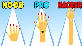 NOOB or PRO or HACKER In Soft Hand Runner