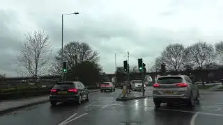 Driving On Hylton Road, North Parade, Dolday, The Butts & Shaw Street, Worcester, UK 31st March 2023