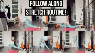an elite dancers 20 minute follow along stretch routine!