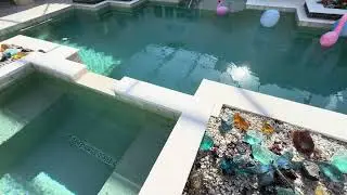 Beautiful Limestone Paver Pool Deck
