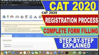 CAT REGISTRATION 2020 | Form fill up 2020 |