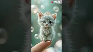 Minty Cuties in Bubbles: Tiny Royal Pets on Your Finger! #cute #funny #ytshorts #viralshort