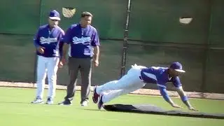 Matt Kemp 2014 BeastMode Comeback in Training - Early Sliding Drills at Camelback