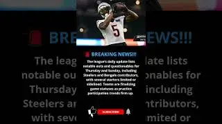 🏈NFL WEEK 7 INJURY REPORTS JUST DROPPED! #news #sports #nfl #shorts