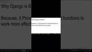 why django is better? why django is popular?