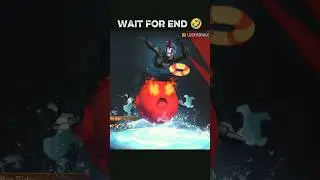 player ride monster balloon and giving help #monster