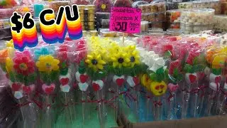 Brochetas de gomitas a un súper precio/10 de Mayo/Mercado de dulce.