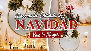 Decoración Navideña 2025 ✨ Navidad Elegante y Económica | Mesa de Entrada y Escalera 🎄