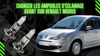 Changer les ampoules d'éclairage Avant sur Renault Modus 🚗💡