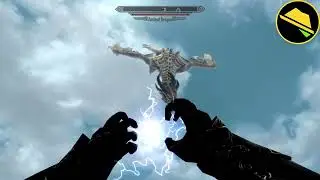 Elder Scrolls V Skyrim, Ep 25, Elf made Destruction, I cast thunder spell, Alot