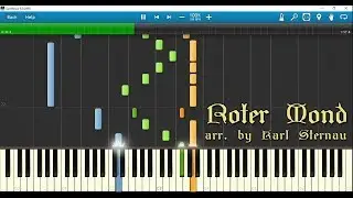Roter Mond (Pfadfinderlied) piano arr. by Karl Sternau for 3 hands