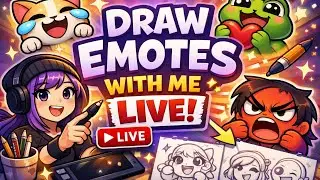 🎨 Drawing Emotes Live | Relaxed Art & Chat 🎨