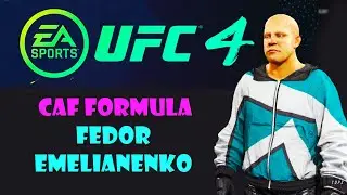 CAF FORMULA-How to make Fedor Emelianenko UFC 4-Subscribe to the channel✔(EA Sports UFC 4) PS 5 PS 4