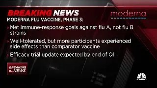 Moderna's mRNA flu vaccine met study goals for influenza A, but not B