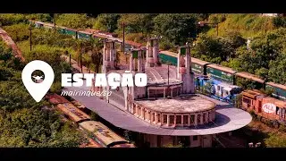 Drone filma a estação ferroviária de Mairinque/SP