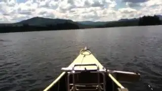 A solo canoe trip on Lake Flower In Saranac Lake !!!