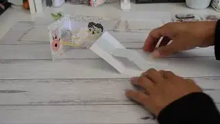 6x6 Paper | Pop Up Embellished Ticket Strip | Packaging | TUTORIAL |