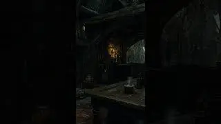 The Castle Sleeps | Rain and Fire Ambience for Study & Sleep #rain#thundersounds #fireplace  #relax