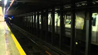 IND 6th Ave Line: R68A B Trains at Grand St