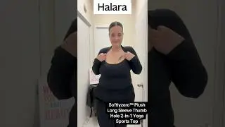 I&rsquo;m Obsessed with this Long Sleeve Yoga Top From #halara #plussize #shorts #shortvideo #yogaclothing