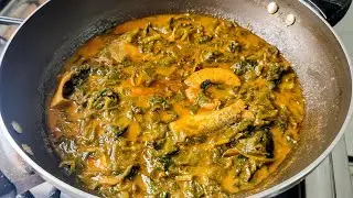 পুঁইশাক দিয়ে ইলিশ মাছ 🐟🐟