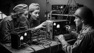 Captured Female German Radio Operators&mdash; Amazed by Advanced Communication Equipment in American Hands