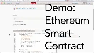 Demo: Create an Ethereum Smart Contract