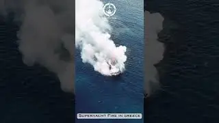 46mt Gentech Superyacht Navis One destroyed in fire in Greece #MaritimeNews #yachts