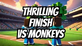 Minecraft Baseball Reg Season Game Vs MONKEYS EXTRA INNING THRILLER