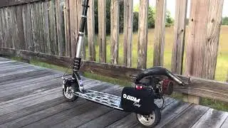 Black Go-Ped GSR-Sport G290rc with Jetpro mini rhino pipe