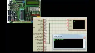 Expt 7: Downloading and execution of serial communication using PIC Microcontroller program