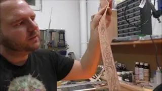 Ledergürtel mit Punzierung