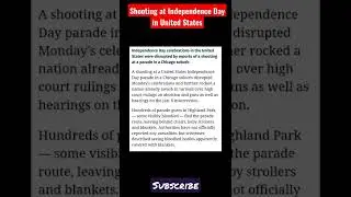 US Independence Day Firing | America Parade Mass Shooting | United States News | Dow Jones 🔥 #shorts
