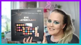 B&M Makeup Revolution Eye Masterclass | Full Testing Video & Swatches | Christmas Gift Set | B and M