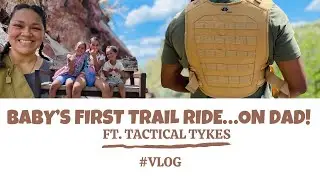 First trail ride&hellip;on dad! (Ft. Tactical Tykes)