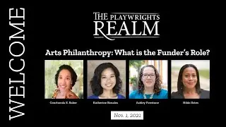 Arts Philanthropy:  What is the Funder&rsquo;s Role?