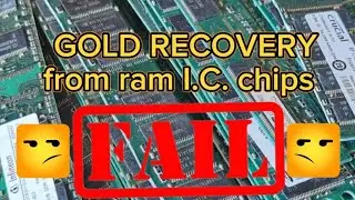 I.C. chip gold recovery