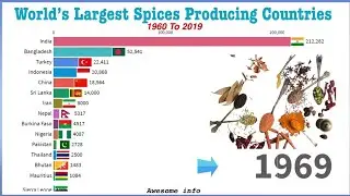 World's largest spices producing countries (1960-2021) ||VideDrive