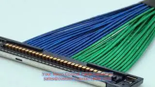 how to make a coaxial cable connection ribbon micro coaxial cable awg-44 micro-coax Singapore on‑sit
