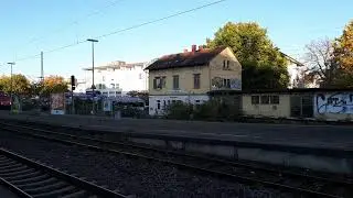 Ein Sonderzug durchf&auml;hrt den Bahnhof Kornwestheim Richtung Schusterbahn