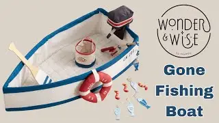 Wonder and Wise Kid's Fishing Boat Play Set #toys #imagination #toyfair