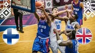 Finland v Great Britain - Full Game - Round of 16 - FIBA U18 European Championship 2018
