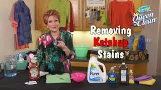 How to REMOVE KETCHUP STAINS - Queen Of Clean Cleaning Tip Video