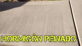 COMO HACER VEREDA DE HORMIG&Oacute;N PEINADO