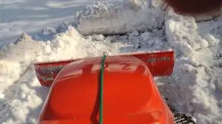 Kubota GR2010 plowing wet heavy snow