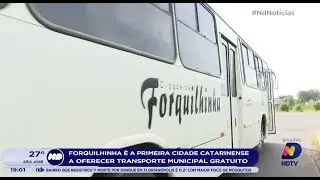 Forquilhinha &eacute; a primeira cidade catarinense a oferecer transporte municipal gratuito