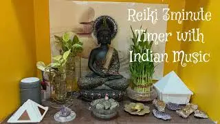 Reiki Music With Bell Every 3 Minutes - Indian Music, Brings Positive Energy