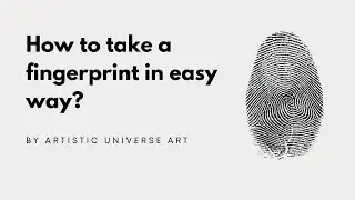 How to take simple fingerprints from ink stamp pad?